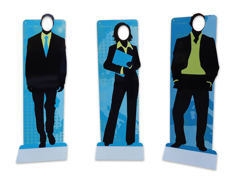 Devisu | Totem découpé à la forme