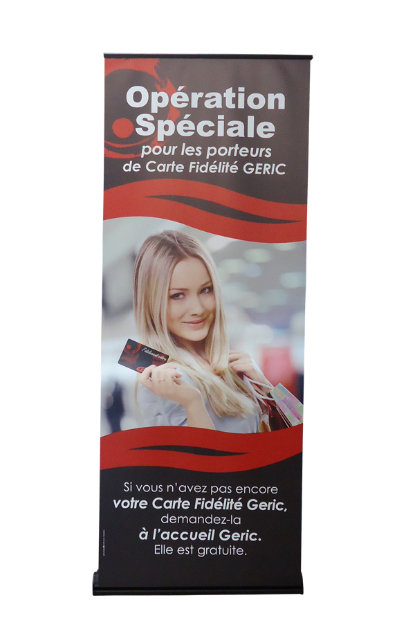 Devisu | Impression Rollup avec cassette noir