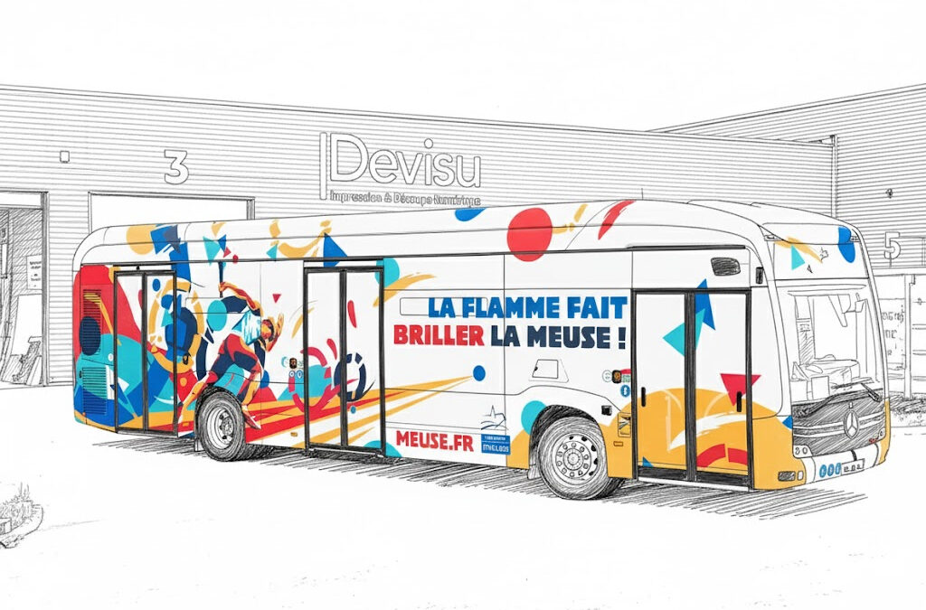 Bâche imprimée grand format pour les Jeux de Londres