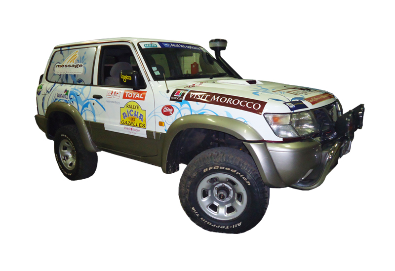 Impression covering 4×4 pour le Rallye Aïcha des Gazelles