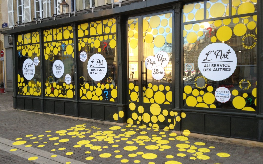 Habillage Vitrine à Metz